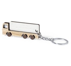 Drewniany brelok do kluczy “ciężarówka”